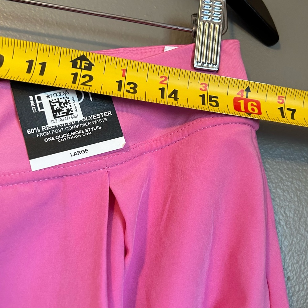 NWT Cotton On Body Sz Large Recycled Polyester Pink Pleated Mini Tennis Skirt! - Picture 7 of 10